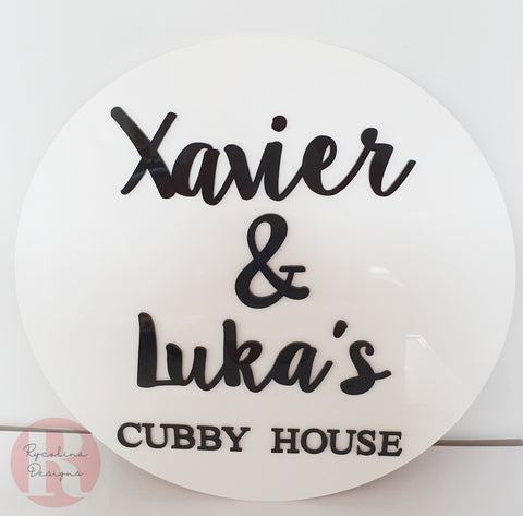 Custom Cubby House Sign