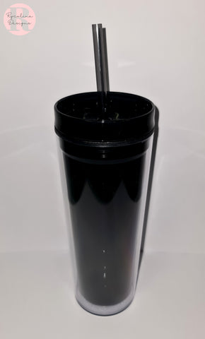 Large Black Acrylic Tumbler
