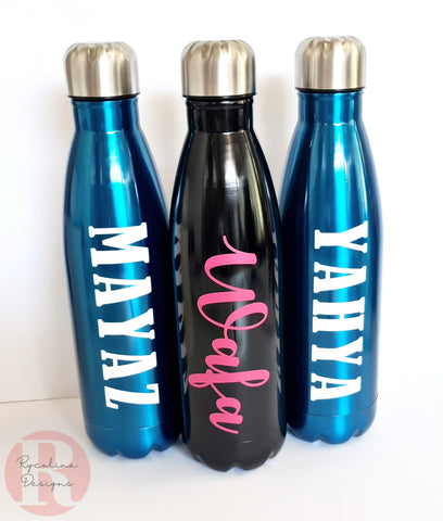 Personalised Double Wall Stainless Steel Bottle